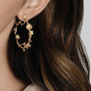 Orchid Hoop Earrings | Anabel Aram